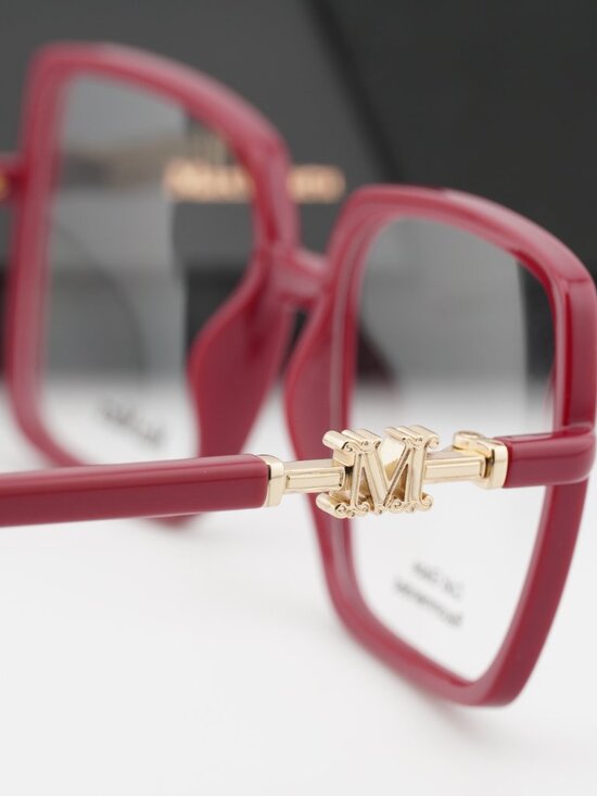 Max Mara MM5108-H 075 Square Eyeglasses - Fuchsia / Gold 55mm main image 9